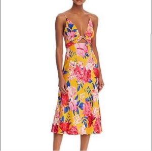 Ronny Kobo Collection Annika Floral Midi Dress Size XS
